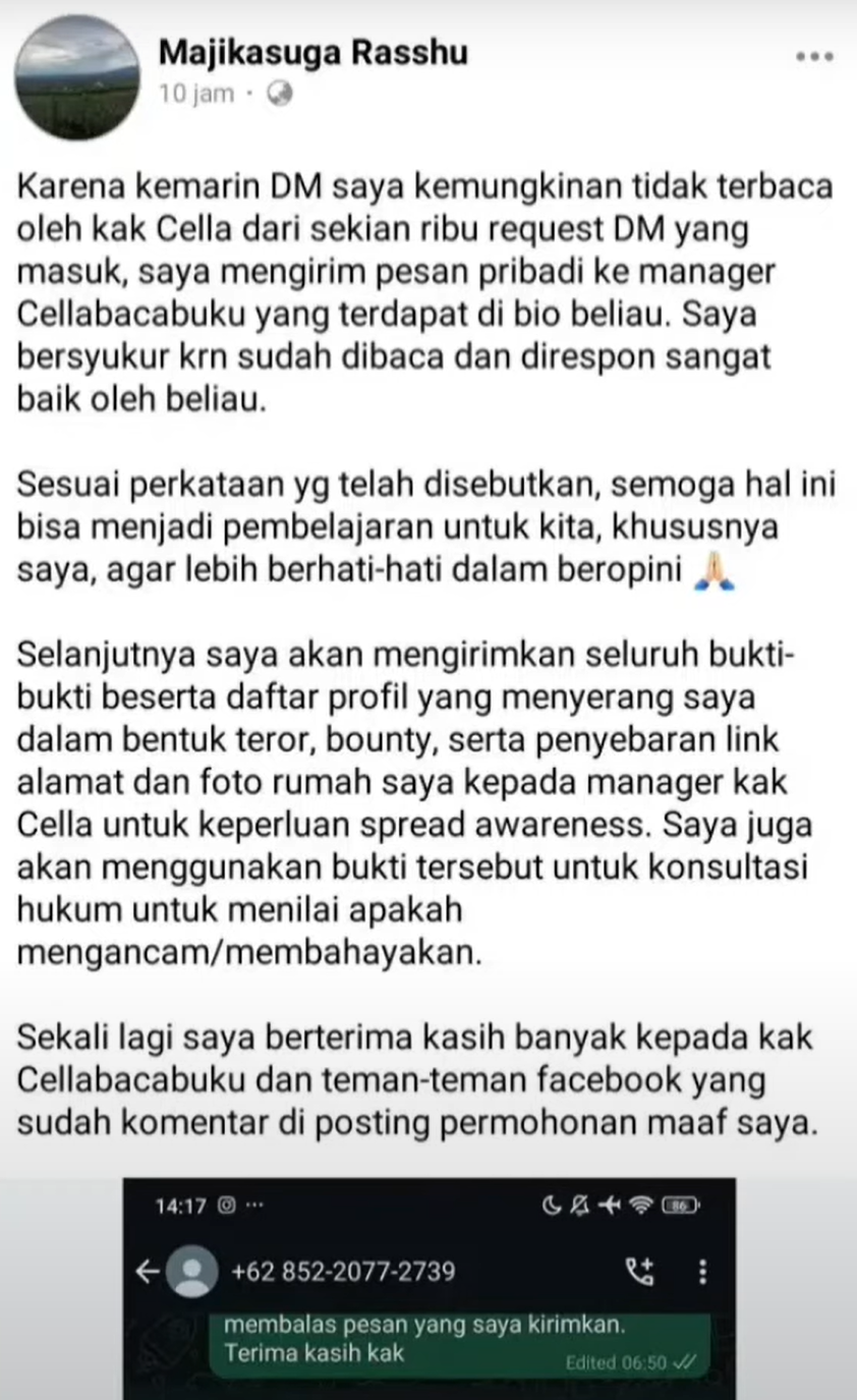 Viral! Cosplayer Bawa-Bawa Ras saat Menghujat Cellabacabuku