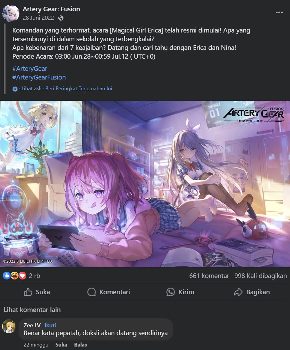 Versi Anime aku juga mw