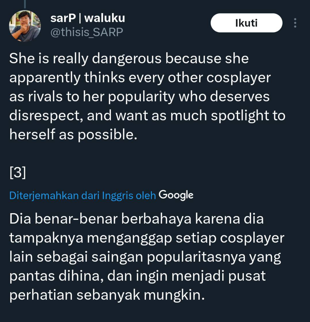 Cosplayer Larissa Rochefort Menjadi Ramai di Internet!?