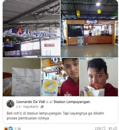Roti O Stasiun Lempuyangan